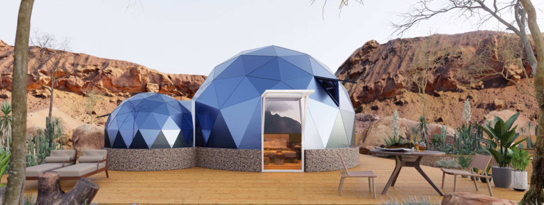 新城区球形智能光伏玻璃星空房